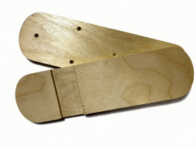 Лыжи Таёжные полнокамусные, дерево, длина 170 см, ширина 18 см