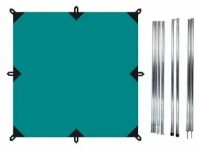 Tramp Тент 3 x 3 м (укрывной) зеленый цвет со стойками