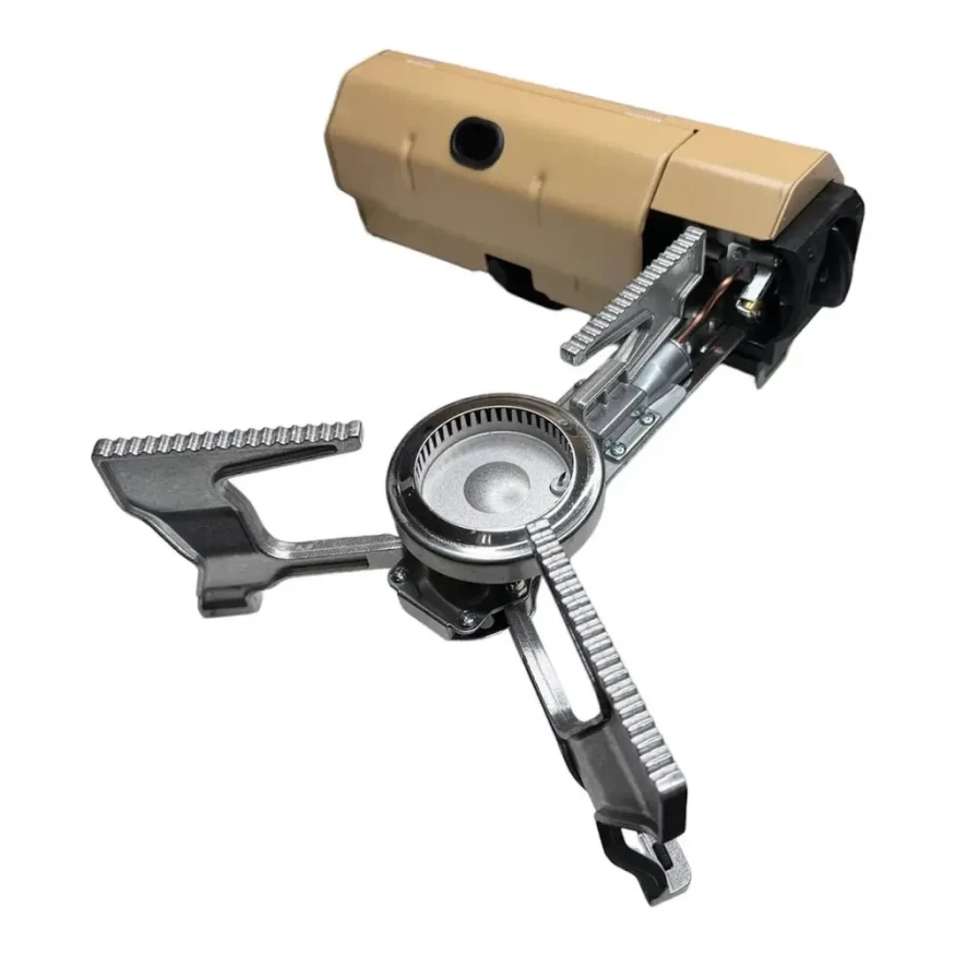 Плита газовая портативная (цанга), с пьезоподжигом, складная