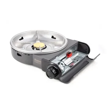 Плита настольная газовая Следопыт-Magma со сковородой и крышкой, диаметр 26 см