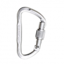 Карабин дюралевый трапеция &amp;quot;Малый&amp;quot; с р/жесткости с муфтой, &amp;quot;keylock&amp;quot;, 22 кН, ринг